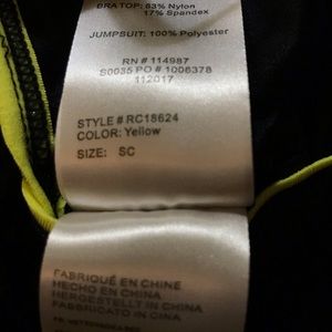 Yellow hooded romper with matching hat